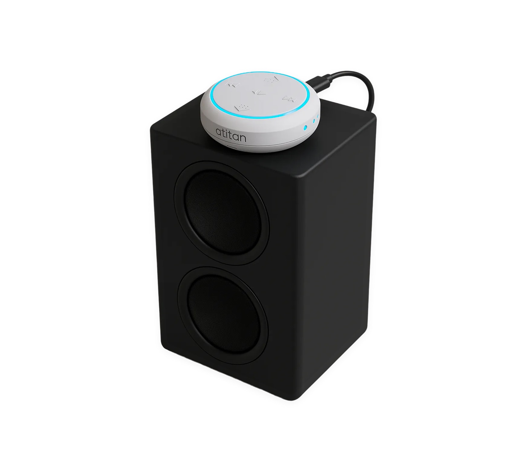 splitR device connected to speaker